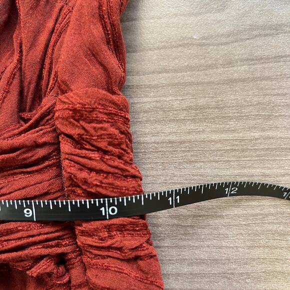 Anthro Anthropologie Moulinette Soeurs Guinevere Belted Textured Maxi Dress 10P - Picture 8 of 11